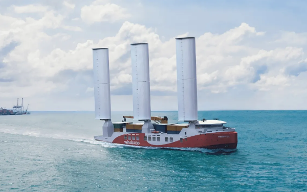 Năng lượng gió thúc đẩy vận tải container bền vững
