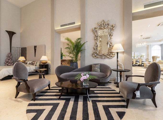 Nội thất Christopher Guy trưng bày tại CDC Maison Hanoi. Ảnh: CDC Home Design Center
