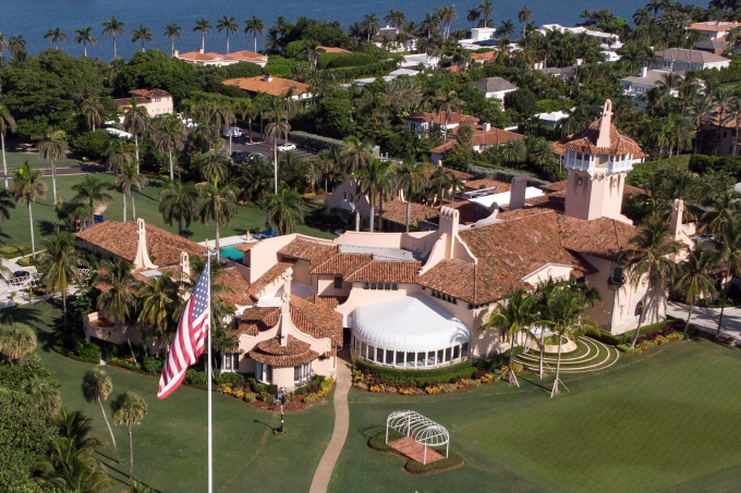 Khu nghỉ dưỡng Mar-a-Lago tại Palm Beach, bang Florida, hồi tháng 8/2022. Ảnh: Reuters