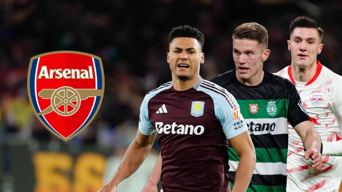 Sesko, Gyokeres và Watkins (từ phải sang) là các mục tiêu săn đuổi của Arsenal cho vị trí trung phong. Ảnh: Football 365