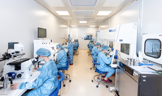 Hệ thống phòng lab-trong-lab hiện đại tại IVF Tâm Anh TP HCM. Ảnh: Nguyễn Thắng