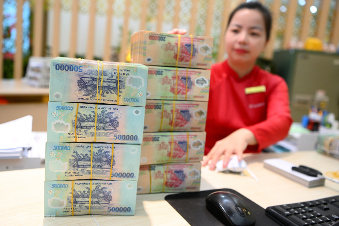Văn phòng giao dịch một ngân hàng ở Hà Nội. Ảnh: Giang Huy
