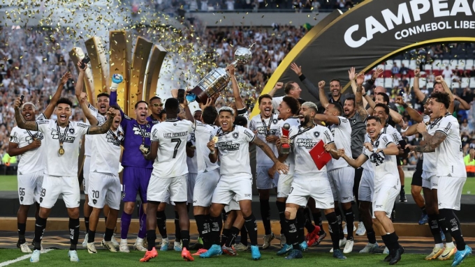 Botafogo ăn mừng chức vô địch Copa Libertadores năm 2024.