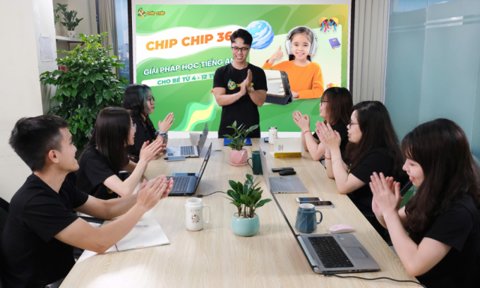 Đội ngũ phát triển dự án. Ảnh: Chip Chip