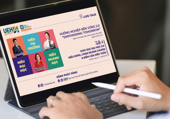Chuỗi tọa đàm do Đại học Kinh tế TP HCM thực hiện. Ảnh: UEH