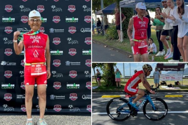 Cụ ông 92 tuổi gây sốt khi hoàn thành Ironman 70.3