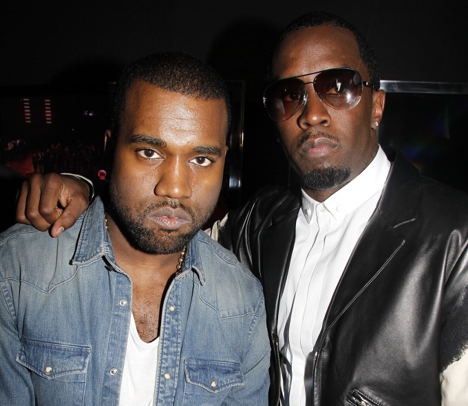 Kanye West và Sean Diddy tại tuần thời trang Paris năm 2012. Ảnh: WireImage