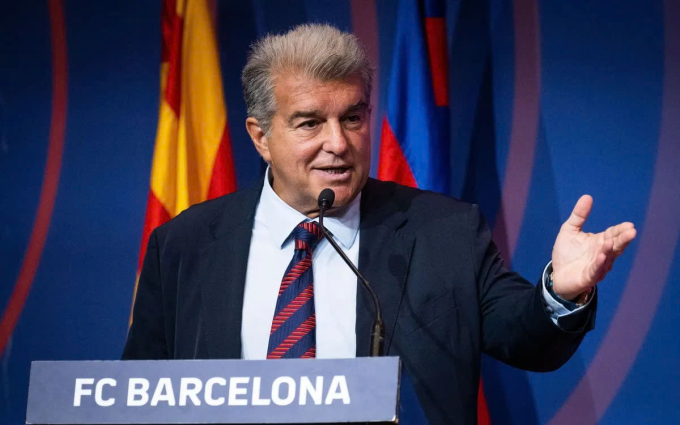 Chủ tịch Barca, Joan Laporta. Ảnh: FCBarcelona
