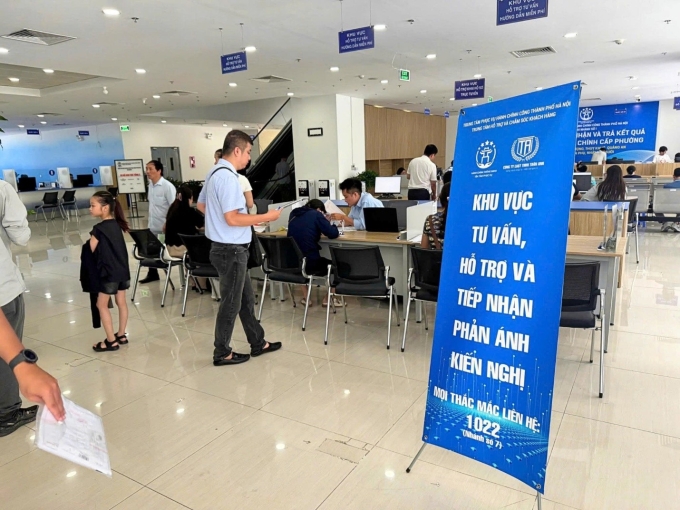 Quầy hỗ trợ pháp lý của Luật Trần Anh tại Trung tâm Phục vụ Hành chính công TP Hà Nội. Ảnh: Luật Trần Anh