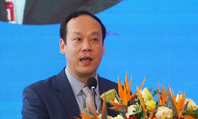 Đại tá Nguyễn Huy Lục, Trưởng phòng 5, Cục An ninh mạng và phòng, chống tội phạm sử dụng công nghệ cao - Bộ Công an, chia sẻ về tình trạng lừa đảo trực tuyến, tháng 6/2025. Ảnh: Lưu Quý