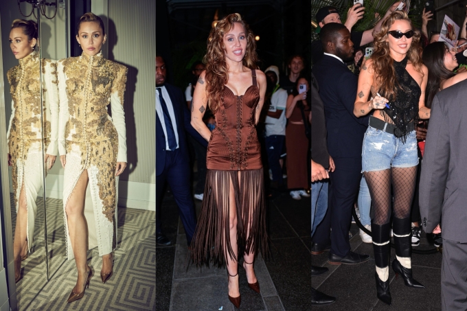 Miley Cyrus thay đổi phong cách liên tục trong hoạt động quảng bá album mới. Ảnh: GC Images