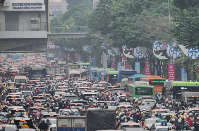 Ô nhiễm không khí tại Hà Nội năm 2023. Ảnh: Ngọc Thành