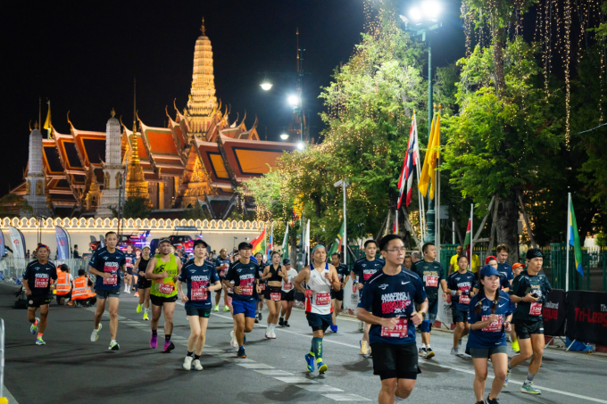Các VĐV thi đấu tại Bangkok Marathon 2024 ngày 1/12/2024. Ảnh: Tourism Authority of Thailand