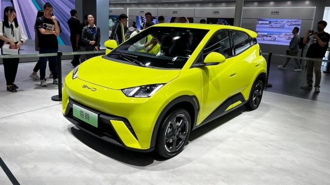 BYD Seagull ra mắt tại triển lãm ôtô Thượng Hải 2023. Ảnh: Carnewschina
