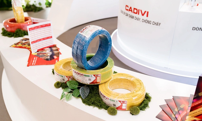 Dòng sản phẩm dây điện không chì LF. Ảnh: Cadivi