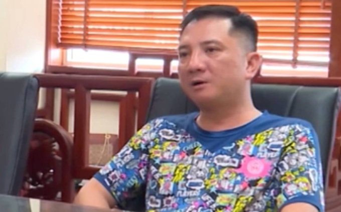 Mai Anh Việt lúc bị bắt. Ảnh: Bộ Công an