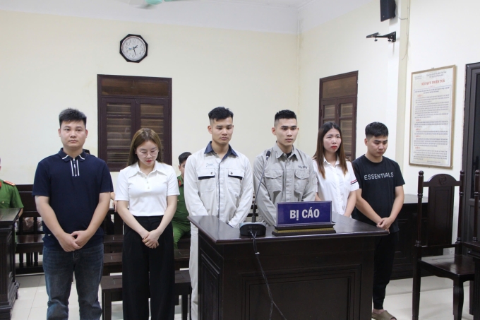 Hải Idol và đồng phạm tại phiên tòa. Ảnh: Xuân Đạt