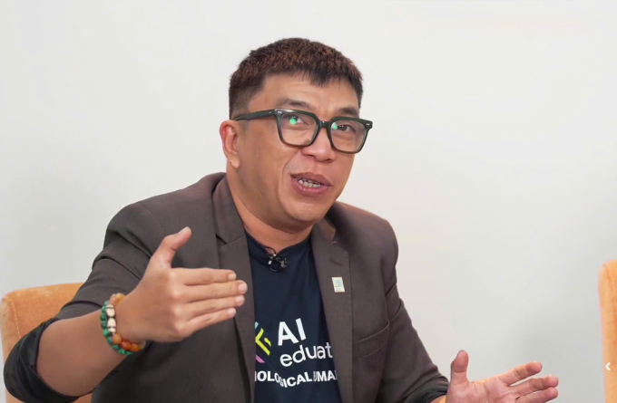 ông Bung Trần - Phó chủ tịch AI Education. Ảnh: Chụp màn hình