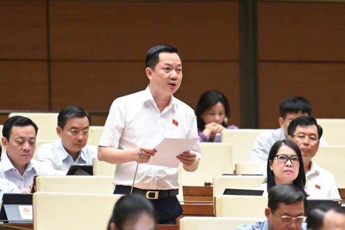 Đại biểu Trịnh Xuân An phát biểu tại Quốc hội. Ảnh: Hoàng Phong