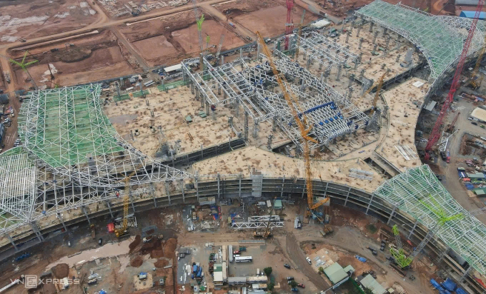 Nhà ga sân bay Long Thành, tháng 3/2025. Ảnh: Phước Tuấn
