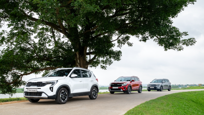 Ba dòng xe gầm cao của Kia tại Việt Nam. Ảnh: Thaco Auto