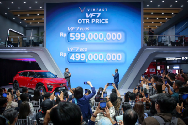 VinFast VF 7 chính thức ra mắt thị trường Indonesia