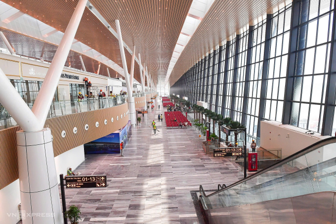 Khu vực sảnh của ga T3. Ảnh: Thanh Tùng