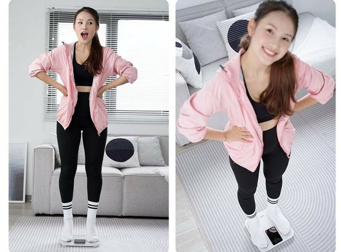 Kiểm tra sức khỏe toàn diện bằng cách đứng lên cân. Ảnh: miLife S40