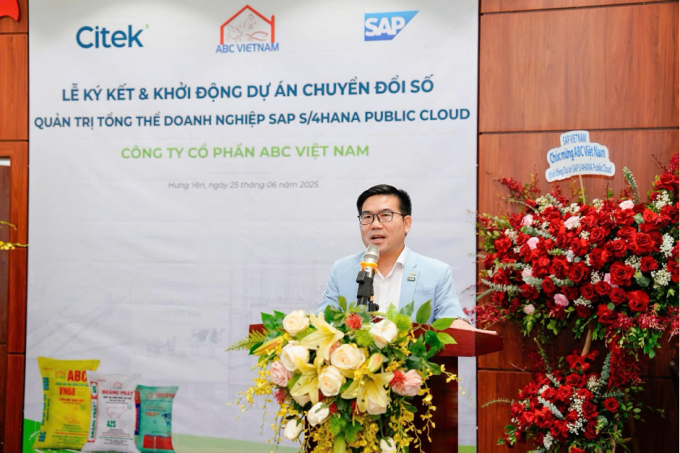 Ông Nguyễn Công Tẩn, Tổng giám đốc Citek tại sự kiện. Ảnh: Citek