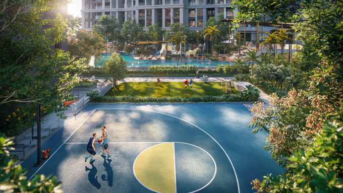 Gem Park dành nhiều khu vực cho cư dân yêu thích thể thao.