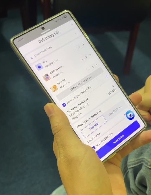 Giao diện trên smartphone của phần mềm do Misa phát triển. Ảnh: Misa