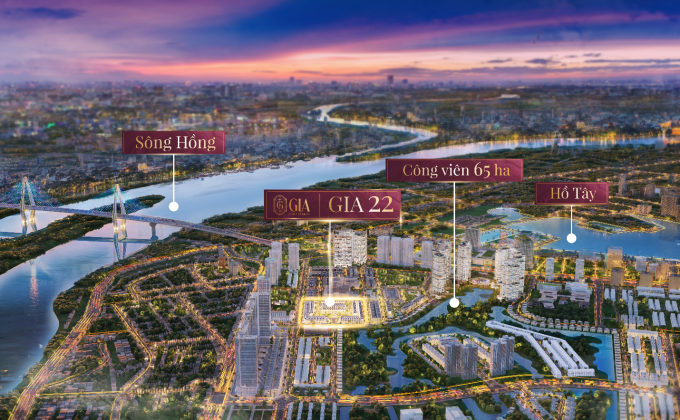 GIA22 là phân khu biệt thự nổi bật nhất quần thể GIA by Kita, sở hữu lợi thế ôm trọn công viên 65 ha. Ảnh: Kita Group