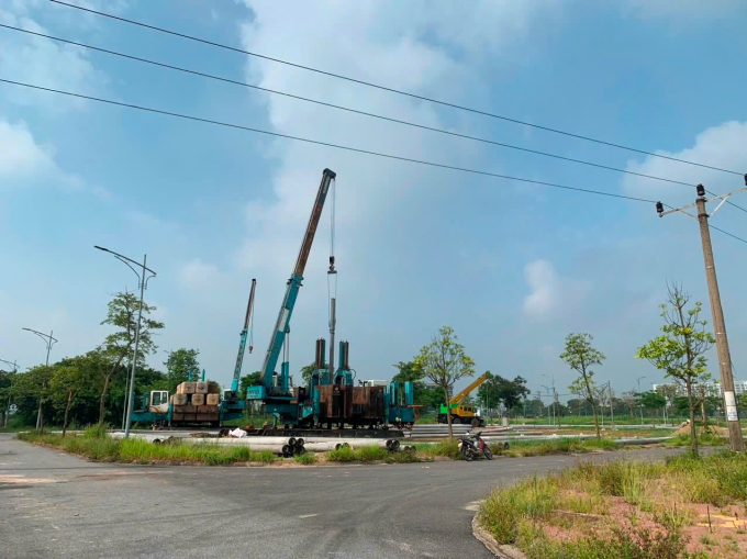 Tiến độ thi công tại dự án thời điểm tháng 7. Ảnh: CĐT