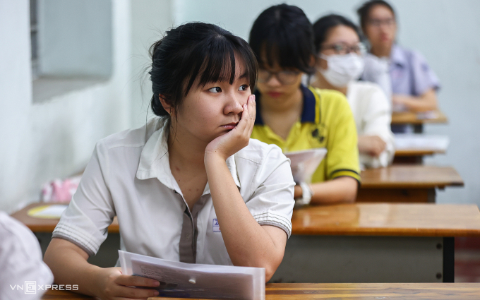 Thí sinh TP HCM thi tốt nghiệp THPT 2025. Ảnh: Quỳnh Trần