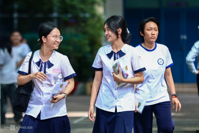 Thí sinh TP HCM thi tốt nghiệp THPT 2025. Ảnh: Quỳnh Trần