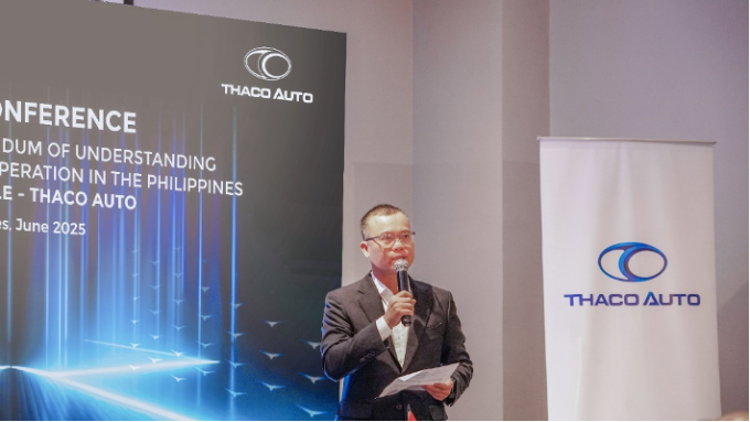 Ông Đoàn Đạt Ninh, Phó tổng giám đốc Thaco Auto tại sự kiện. Ảnh: Thaco