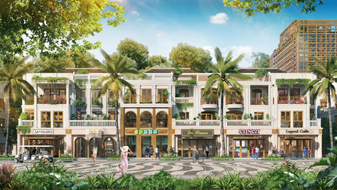 Thiết kế phân tầng linh hoạt từ 3 đến 5 tầng, kết hợp tầng hầm đa năng. Ảnh: Sun Property