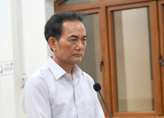 Ông Chánh tại phiên tòa hôm nay. Ảnh: Thái Hà