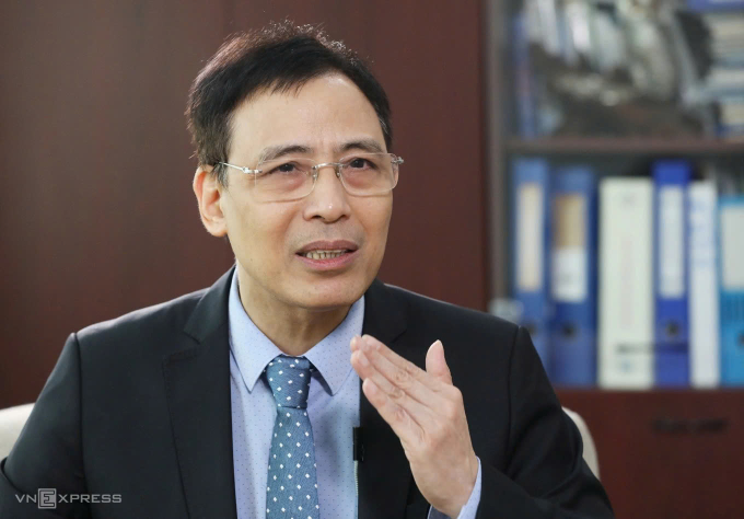 Ông Đỗ Anh Tú trong một buổi phỏng vấn năm 2021. Ảnh:Ngọc Thành