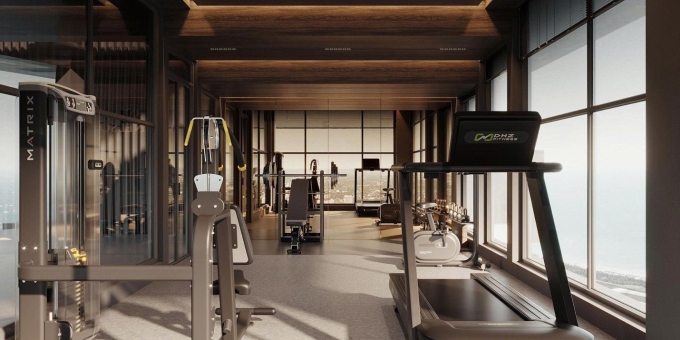 Khu gym cao cấp giúp cư dân rèn luyện sức khỏe. Ảnh: HD Mon