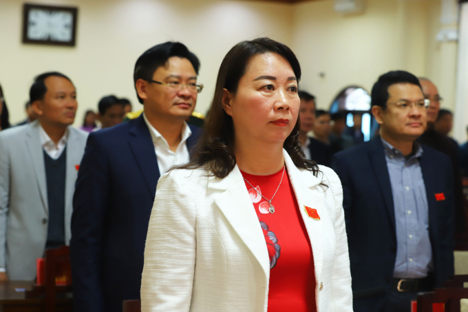 Bà Nguyễn Thị Ái Vân, Chủ tịch Ủy ban Mặt trận Tổ Quốc Việt Nam TP Huế. Ảnh: Võ Thạnh
