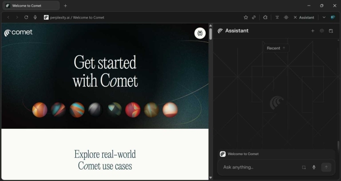 Trình duyệt Comet tích hợp AI trực tiếp vào từng trang, cho phép người dùng xem tóm tắt, đặt câu hỏi hoặc thực hiện hành động khác. Ảnh: Agam Shah/Foundry