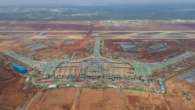 Dự án cảng hàng không quốc tế Long Thành đầu năm 2025. Ảnh: Phước Tuấn