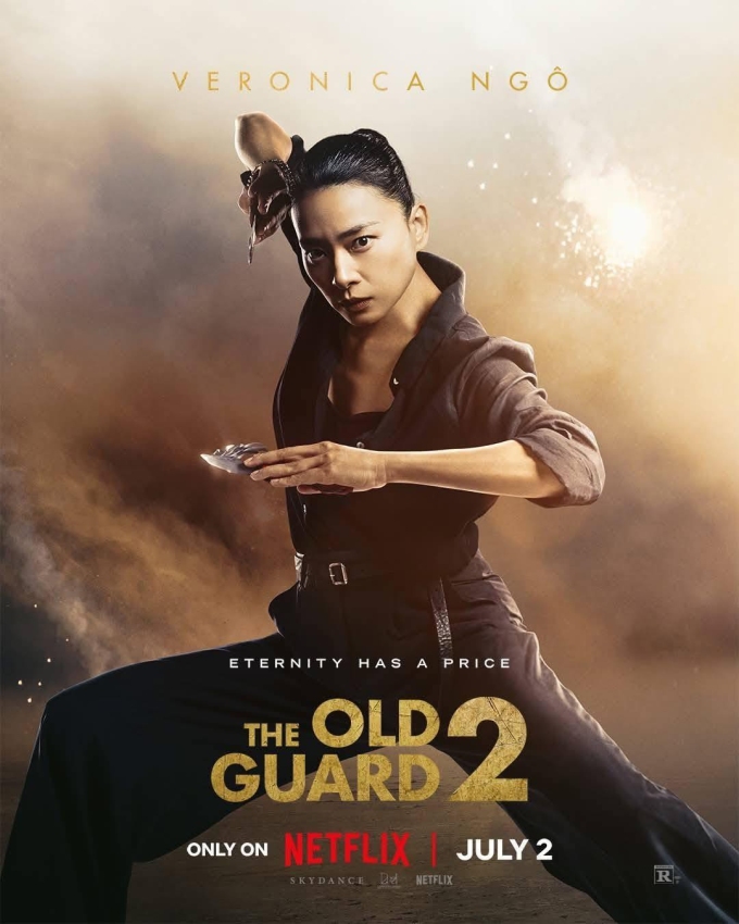 Tạo hình nhân vật của Ngô Thanh Vân trong The Old Guard 2. Ảnh: Netflix