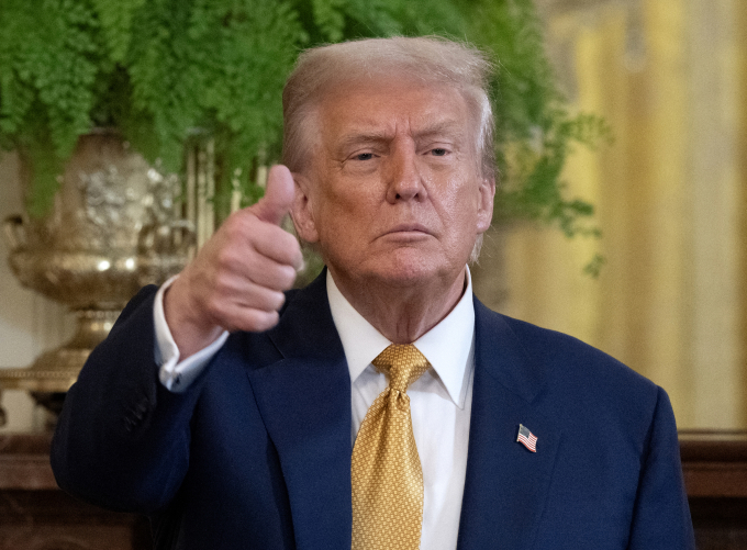 Tổng thống Donald Trump tại Nhà Trắng ngày 22/7. Ảnh: AFP