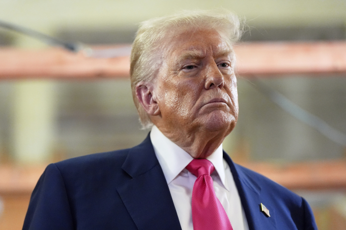Tổng thống Mỹ Donald Trump tại Washington ngày 24/7. Ảnh: AP
