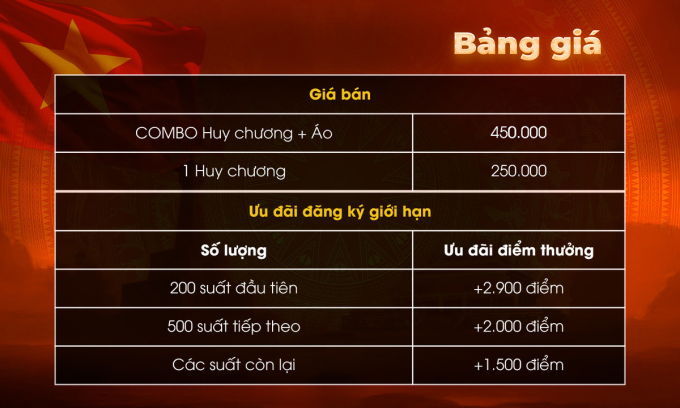 vRace công bố giá vật phẩm và ưu đãi đăng ký. Ảnh: vRace