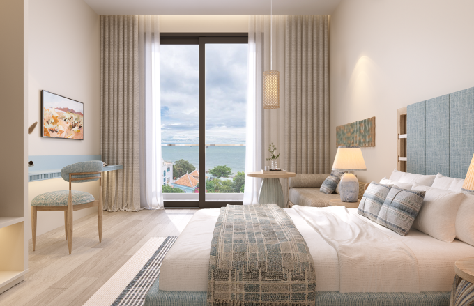 Căn hộ Blanca được bàn giao full nội thất (trừ căn duplex). Ảnh: Sun Group