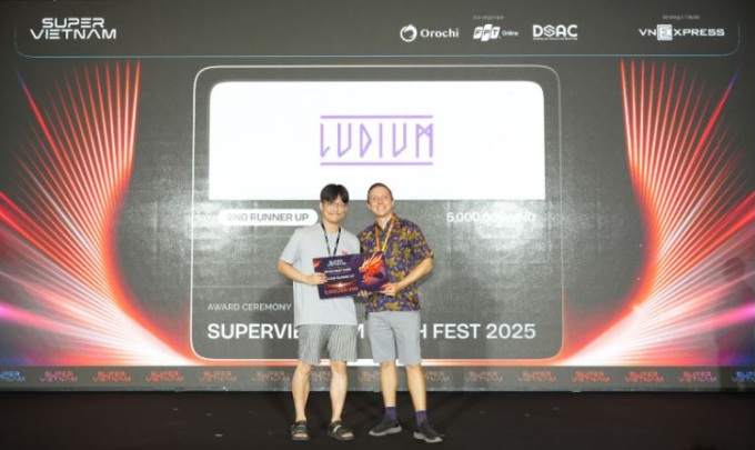 Ludium Team đoạt giải ba tại Super Vietnam Pitchfest 2025. Ảnh: Super Vietnam