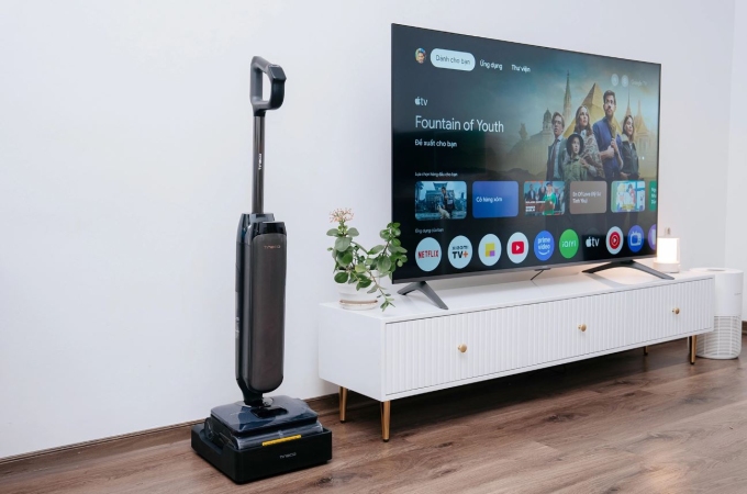 Máy lau nhà khô ướt Tineco Floor One S9 Artist Steam. Ảnh: Tuấn Hưng